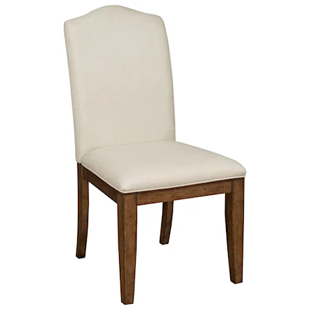 Parson's Style Side Chair with Performance Fabric Upholstery